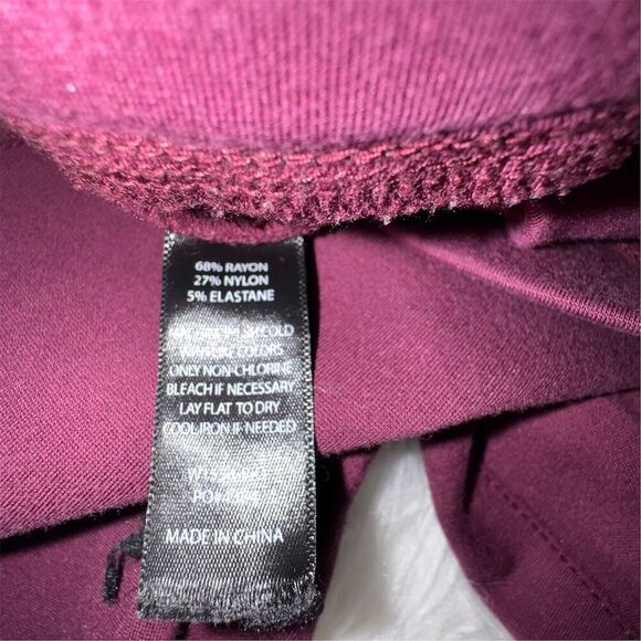 Betabrand Women's Bootcut Dress Pants Yoga Burgundy Size S Pull-On Casual - Picture 5 of 9